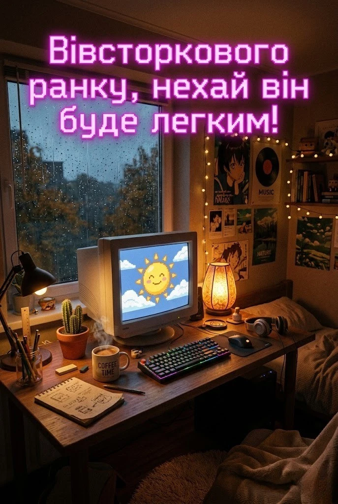 Доброго ранку вівторок: душевні побажання та красиві листівки для гарного настрою