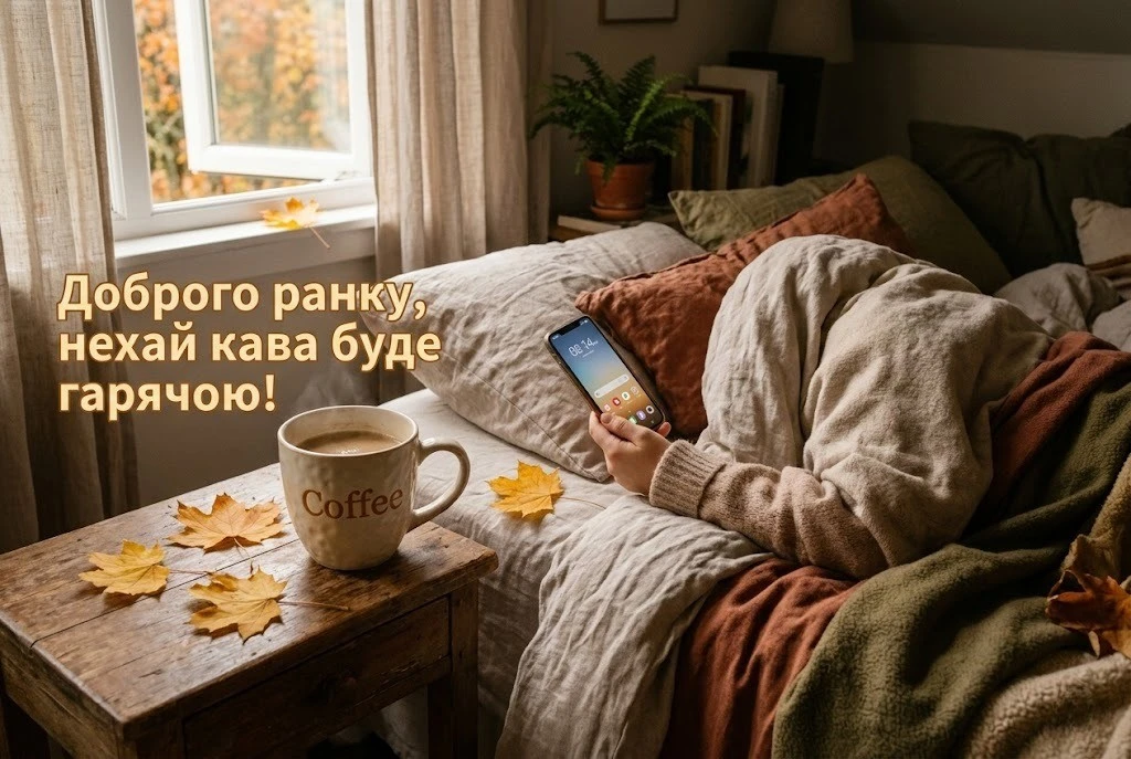 Доброго осіннього ранку картинки українською для затишного настрою та щирих посмішок