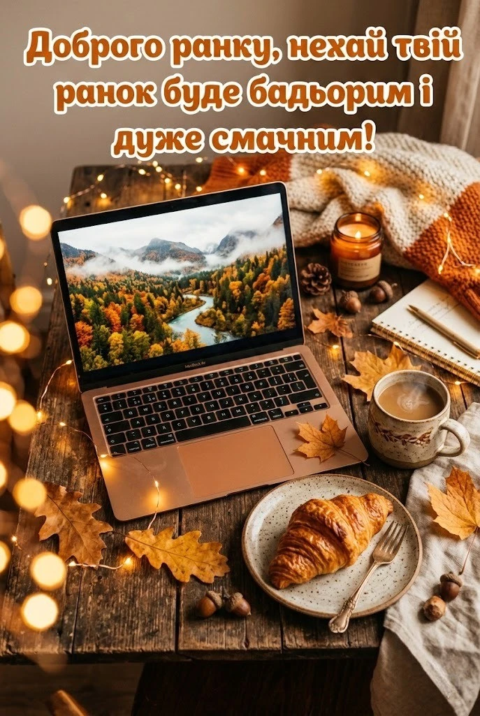 Доброго осіннього ранку картинки українською для затишного настрою та щирих посмішок