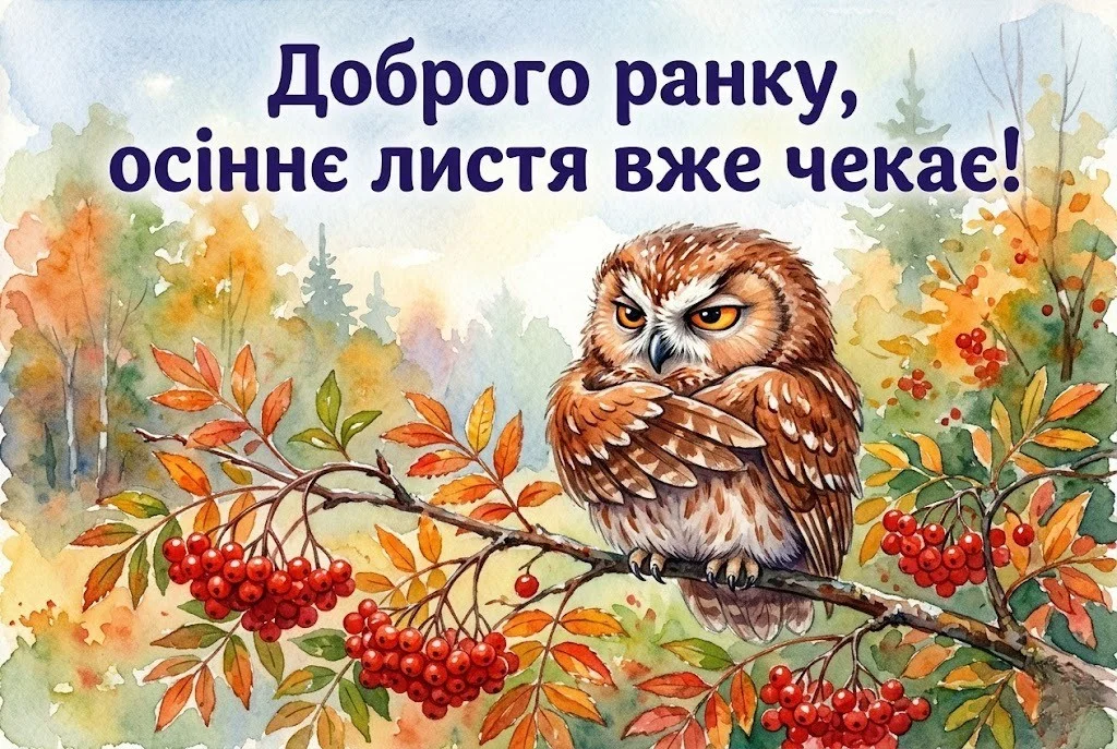 Доброго осіннього ранку картинки українською для затишного настрою та щирих посмішок