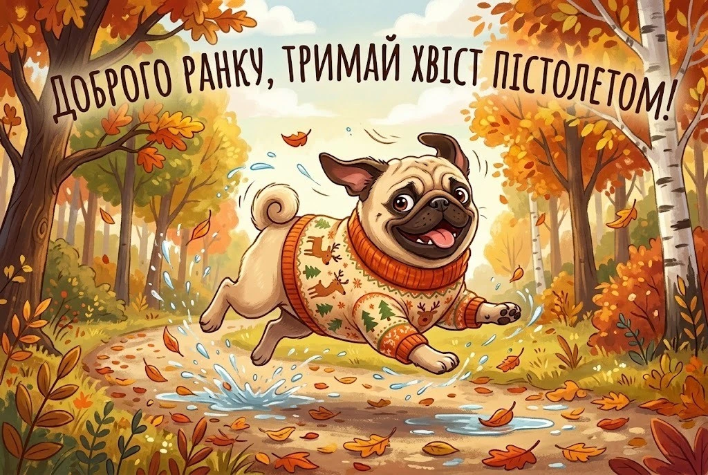 Доброго осіннього ранку картинки українською для затишного настрою та щирих посмішок