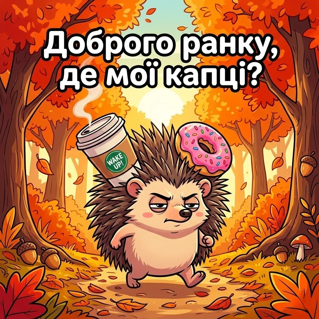 Доброго осіннього ранку картинки українською для затишного настрою та щирих посмішок