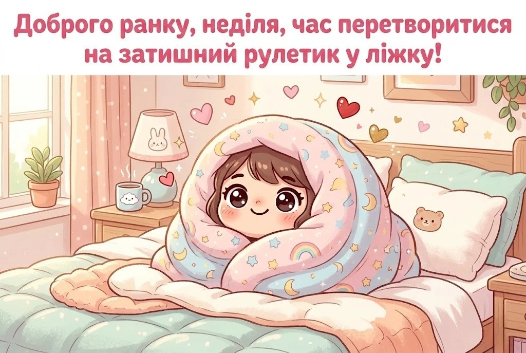 Доброго ранку, неділя: найкращі картинки та душевні привітання для затишного вихідного