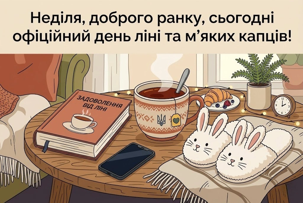 Доброго ранку, неділя: найкращі картинки та душевні привітання для затишного вихідного