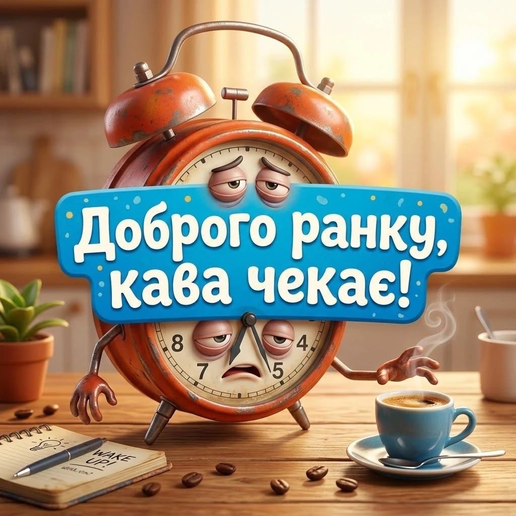 Доброго ранку та ароматна кава для натхнення у яскравих картинках і щирих побажаннях