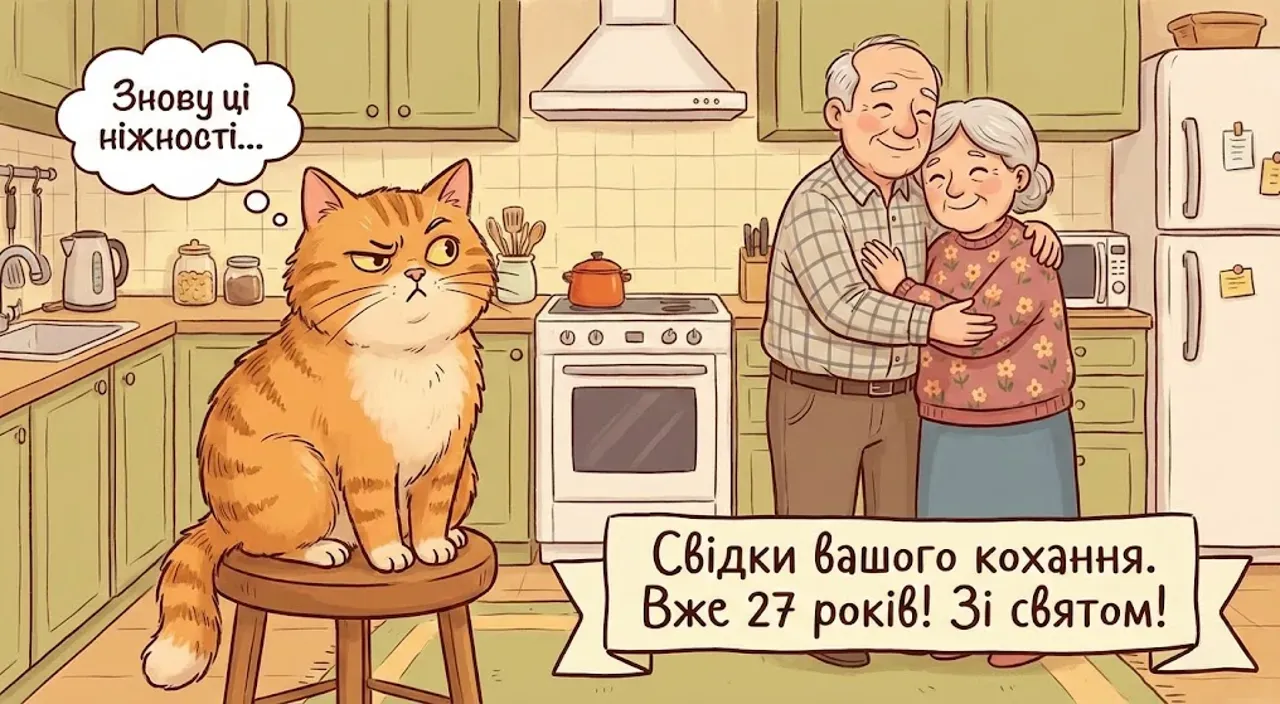 Привітання з 27 роками весілля