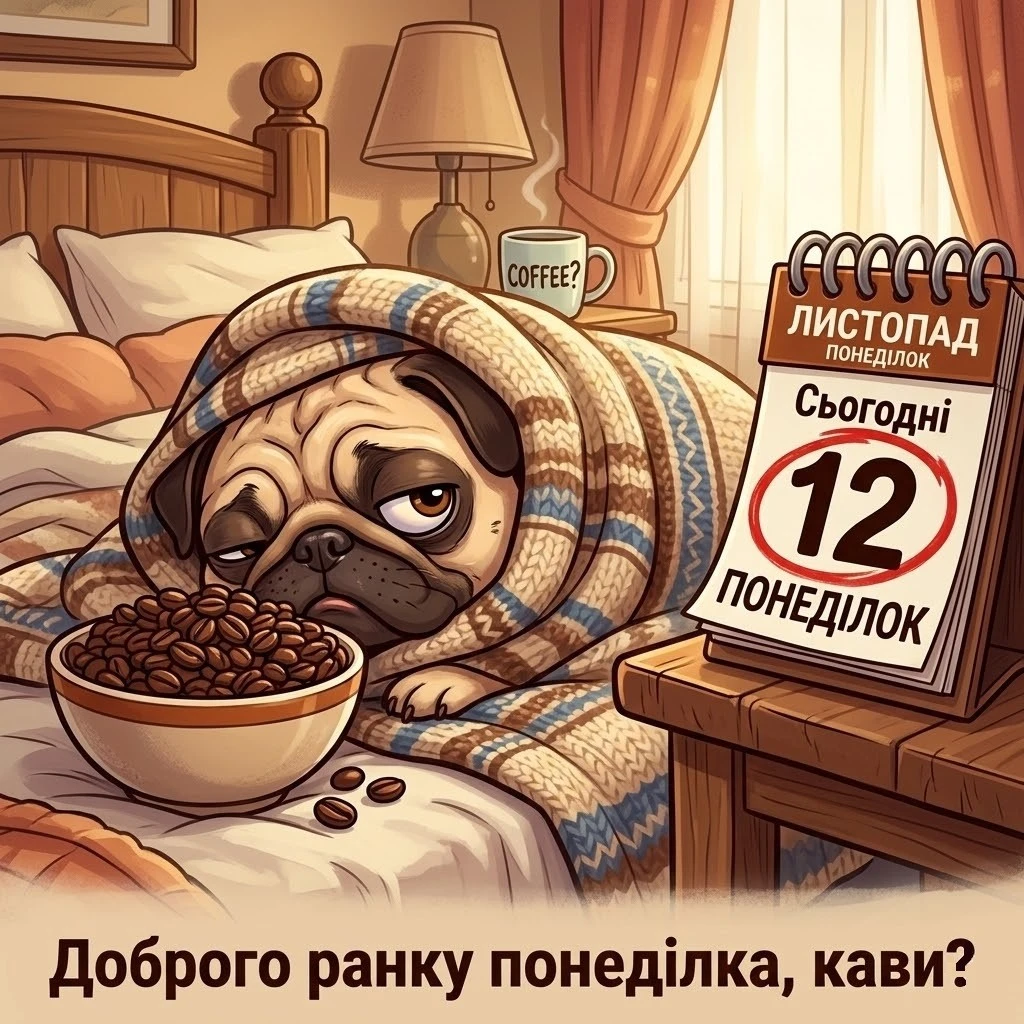 Доброго ранку понеділка та вдалого тижня: душевні побажання та красиві листівки