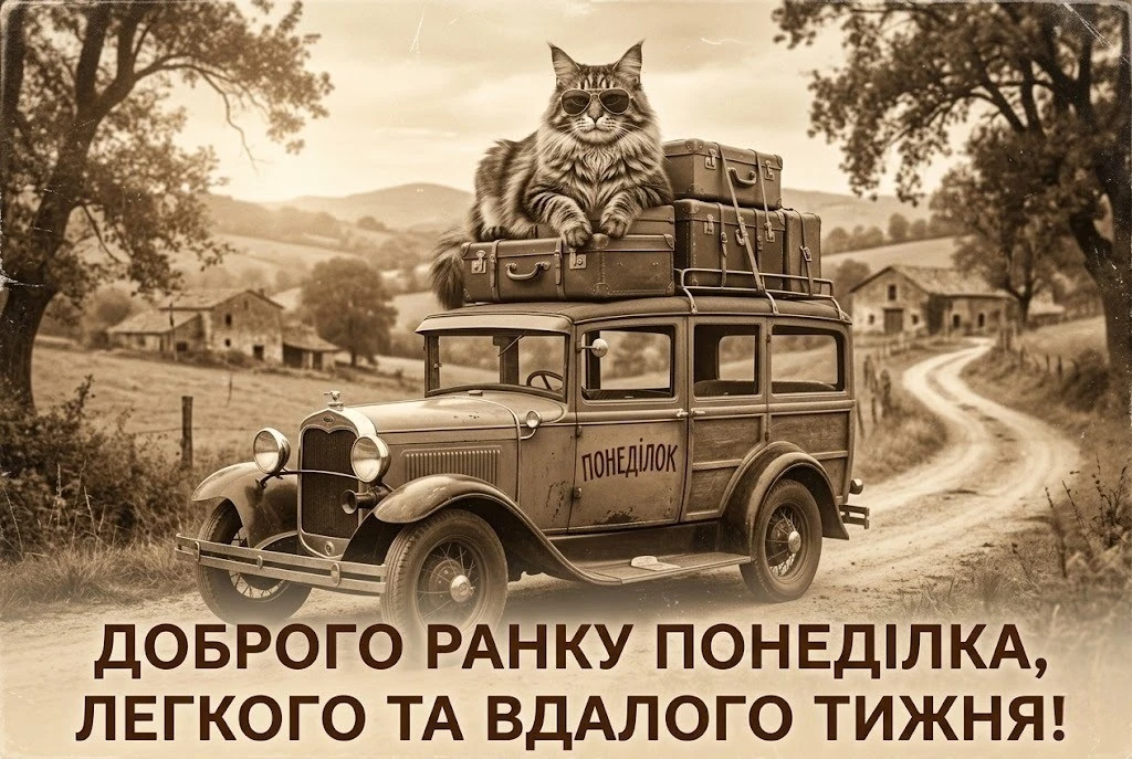 Доброго ранку понеділка та вдалого тижня: душевні побажання та красиві листівки