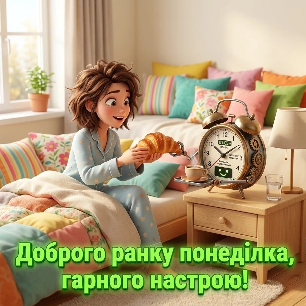 Доброго ранку понеділка та вдалого тижня: душевні побажання та красиві листівки