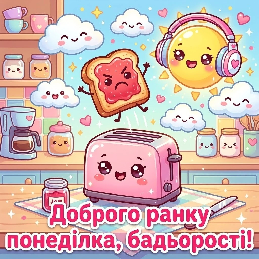 Доброго ранку понеділка та вдалого тижня: душевні побажання та красиві листівки