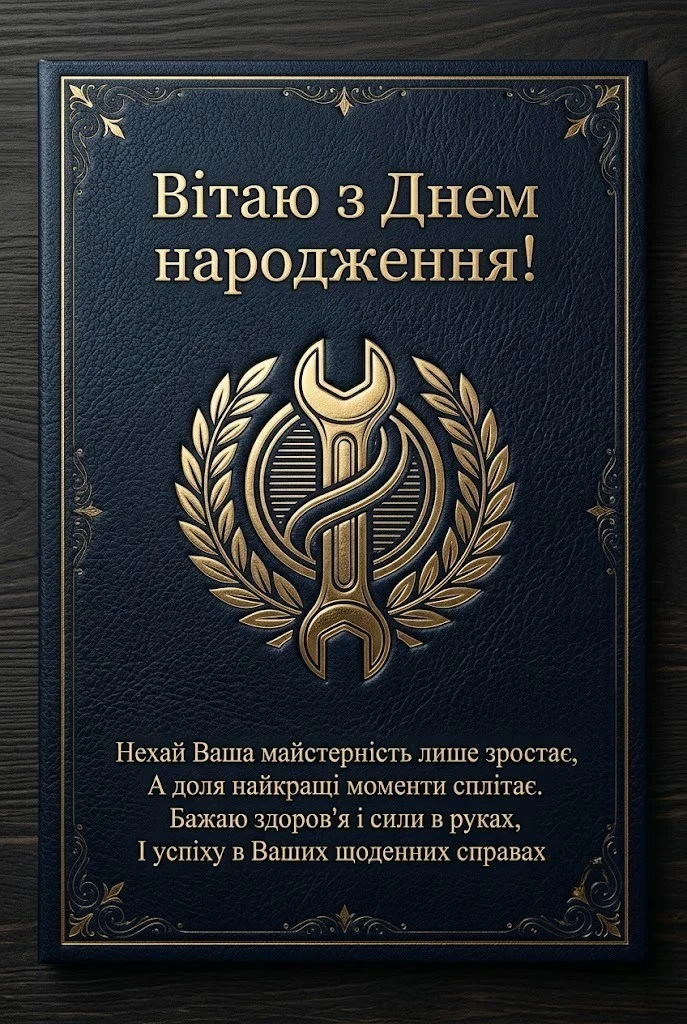 Оригінальні побажання автомеханіку до дня народження