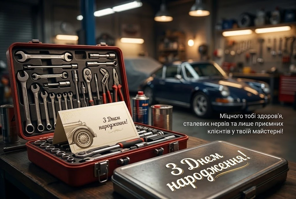 Оригінальні побажання автомеханіку до дня народження