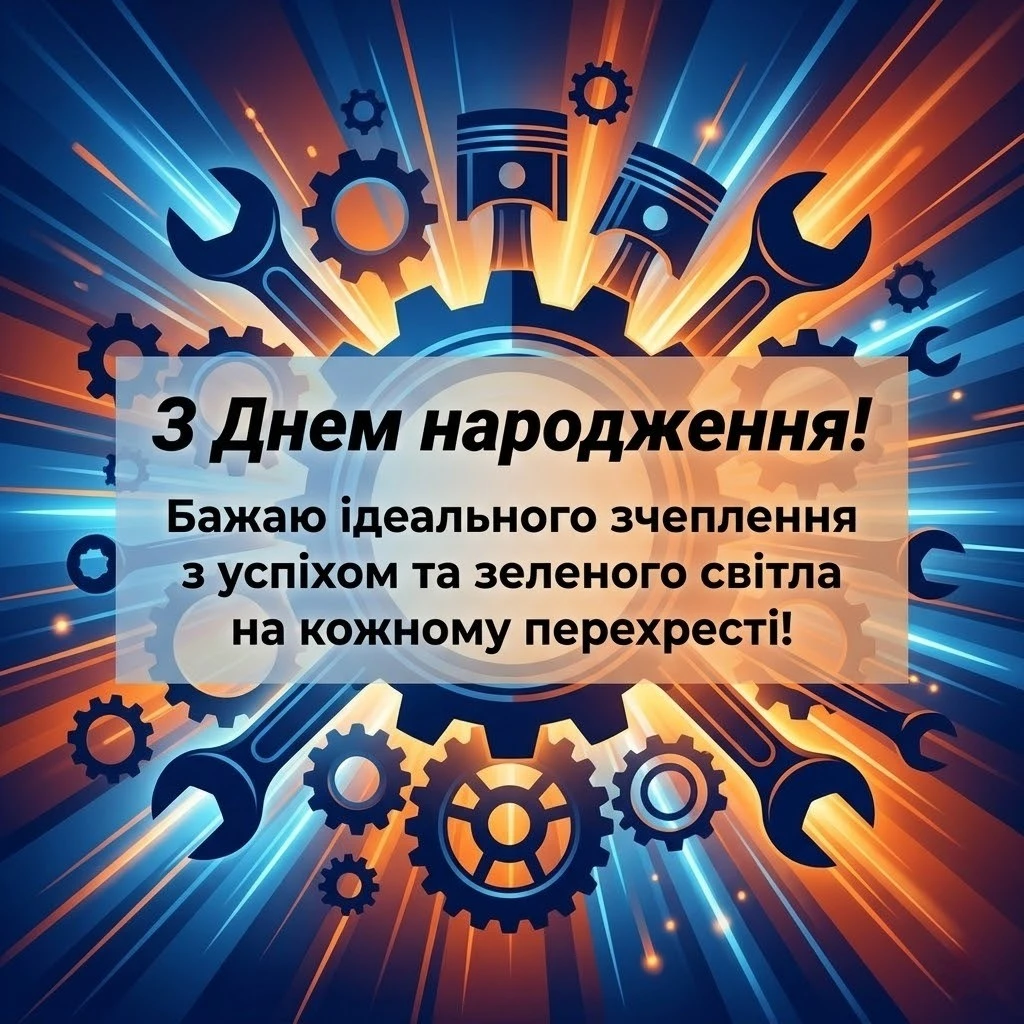 Оригінальні побажання автомеханіку до дня народження