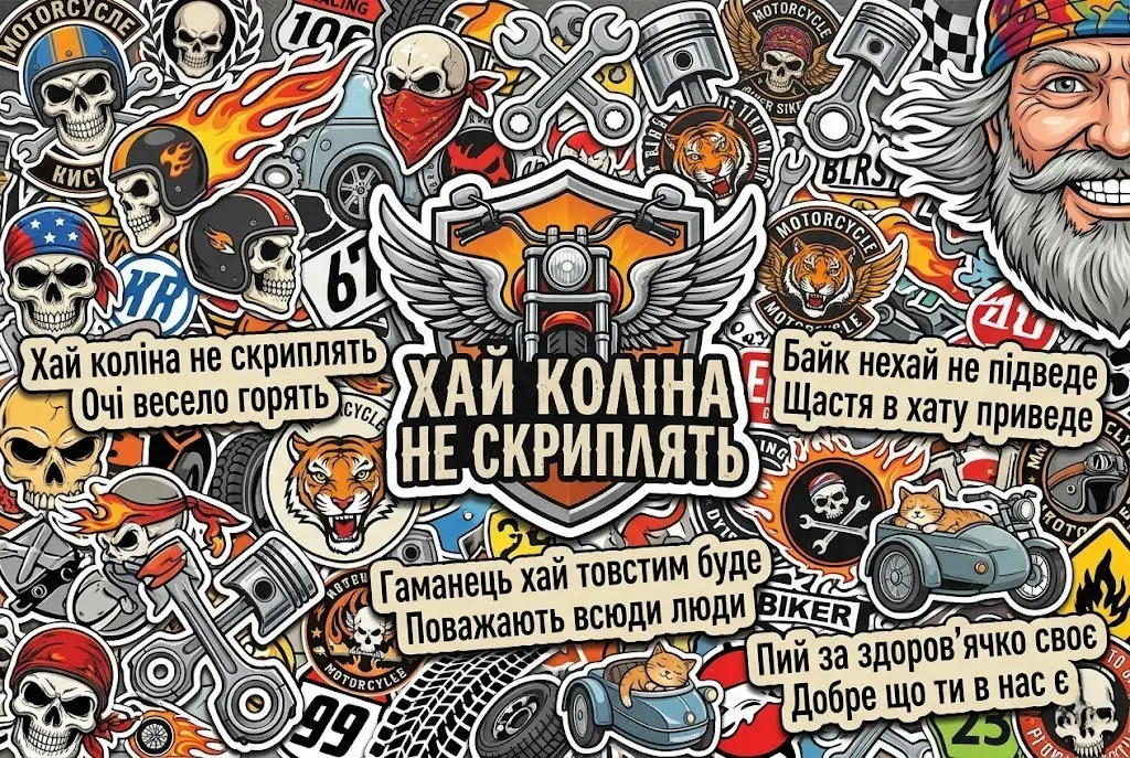 Привітання з днем народження байкера для справжніх фанатів швидкості