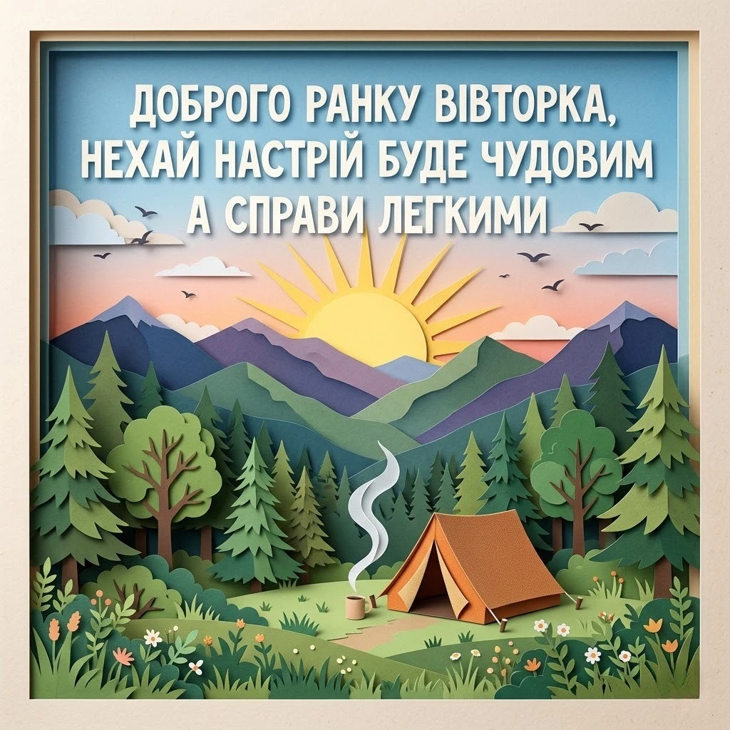 Доброго ранку вівторка: гарного дня та найкращі листівки для чудового настрою