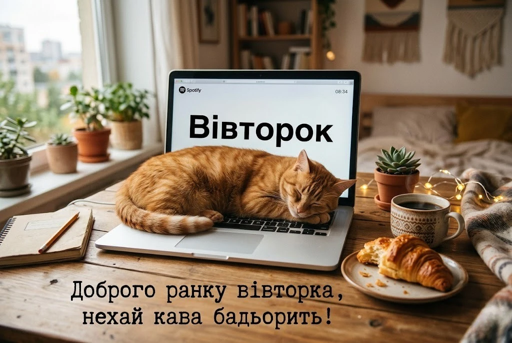 Доброго ранку вівторка: гарного дня та найкращі листівки для чудового настрою