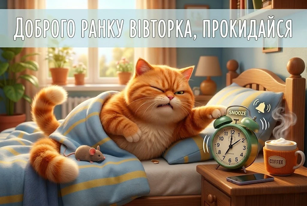 Доброго ранку вівторка: гарного дня та найкращі листівки для чудового настрою