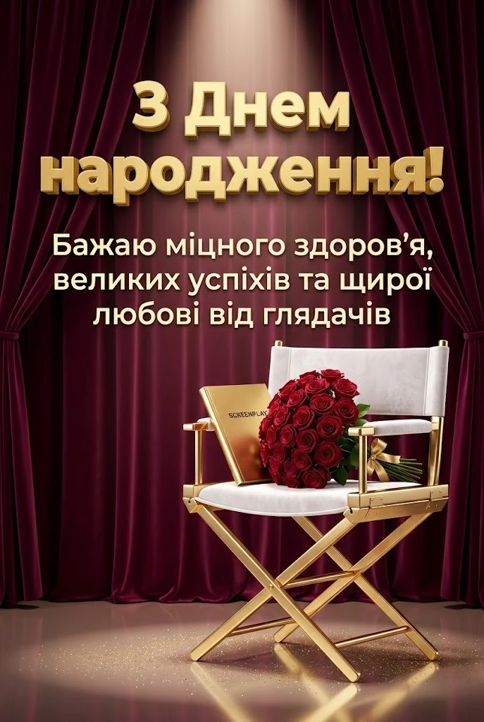 З днем народження, зірко! Найкращі побажання для акторки театру та кіно