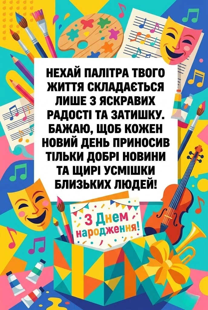 Як привітати творчу людину: найкращі побажання для митців