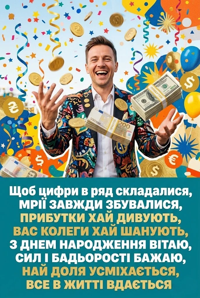 Привітання з днем народження бухгалтеру: від колег, друзів та рідних