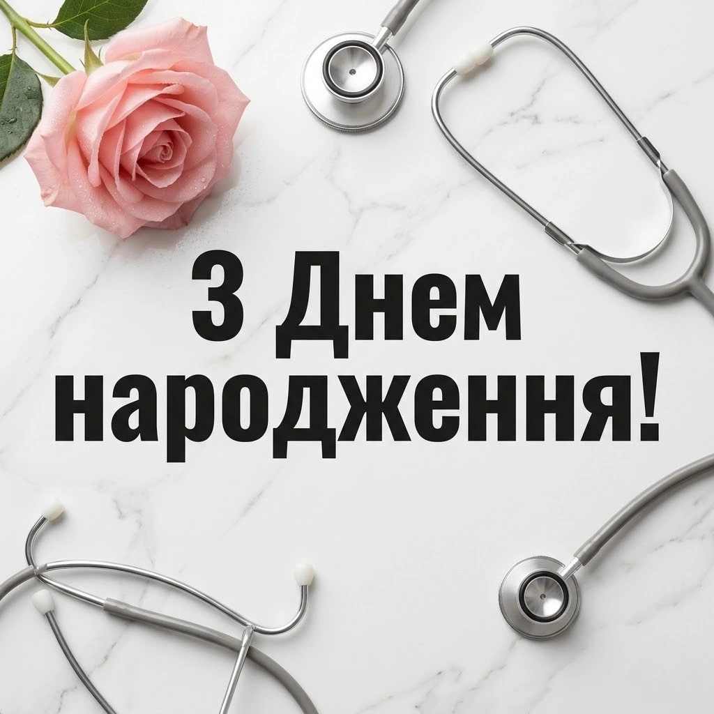 Привітання з днем народження для гінеколога від пацієнтів та колег