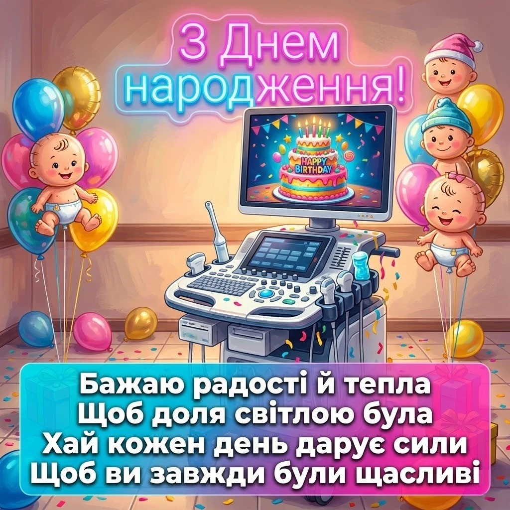 Привітання з днем народження для гінеколога від пацієнтів та колег