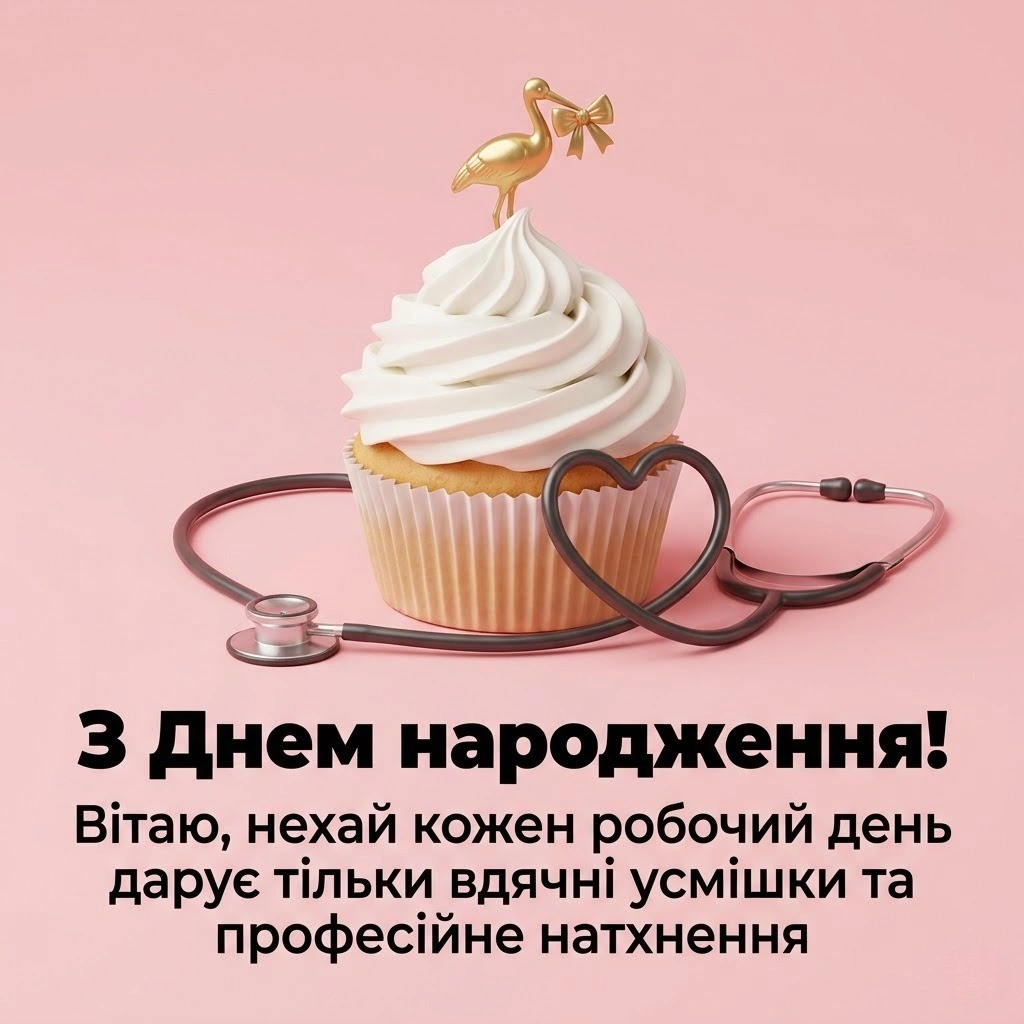 Привітання з днем народження для гінеколога від пацієнтів та колег