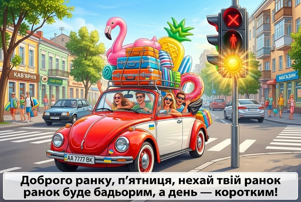 Доброго ранку, п’ятниця: картинки та найтепліші побажання для легкого завершення тижня