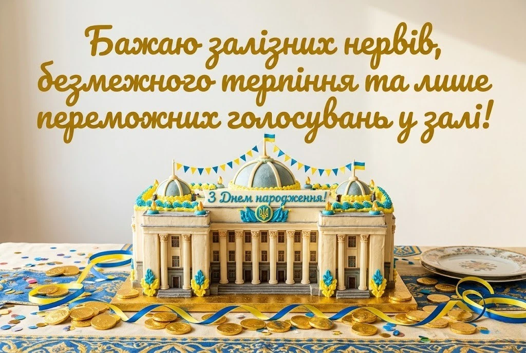 З днем народження депутата: побажання для зміцнення авторитету та волі