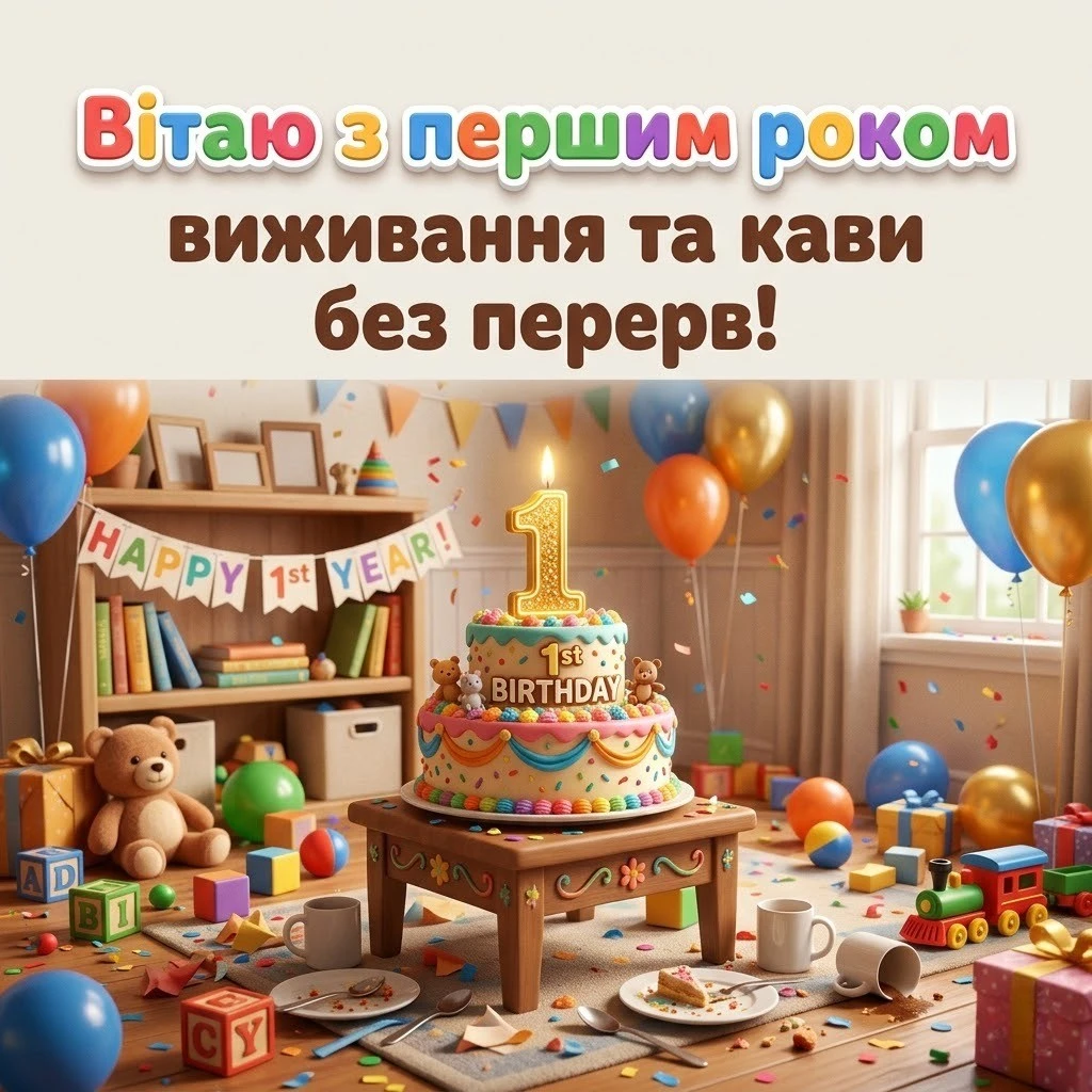 Привітання з 1 роком дівчинки: щирі слова підтримки та радості для тата і мами