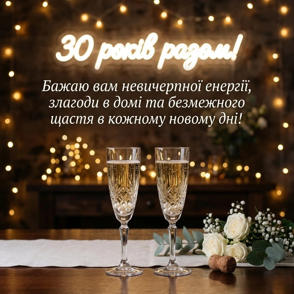 Перлове весілля: красиві поздоровлення на 30 років спільного життя