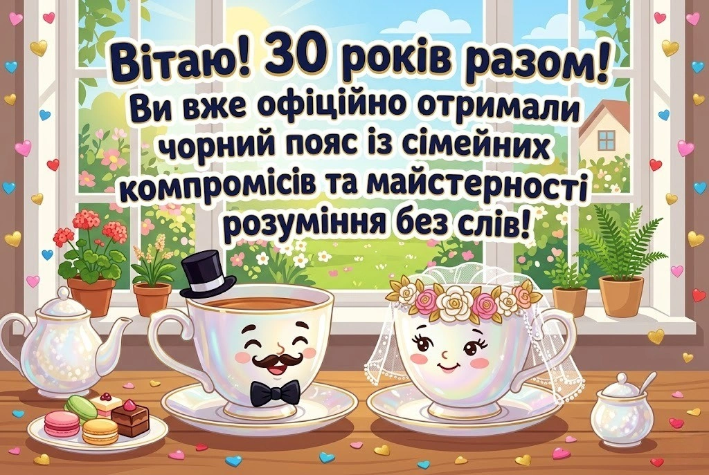 Перлове весілля: красиві поздоровлення на 30 років спільного життя