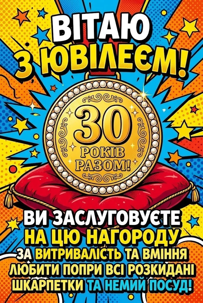 Перлове весілля: красиві поздоровлення на 30 років спільного життя