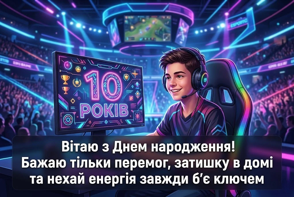 10 років племіннику: найтепліші слова від тітки та дядька у день народження