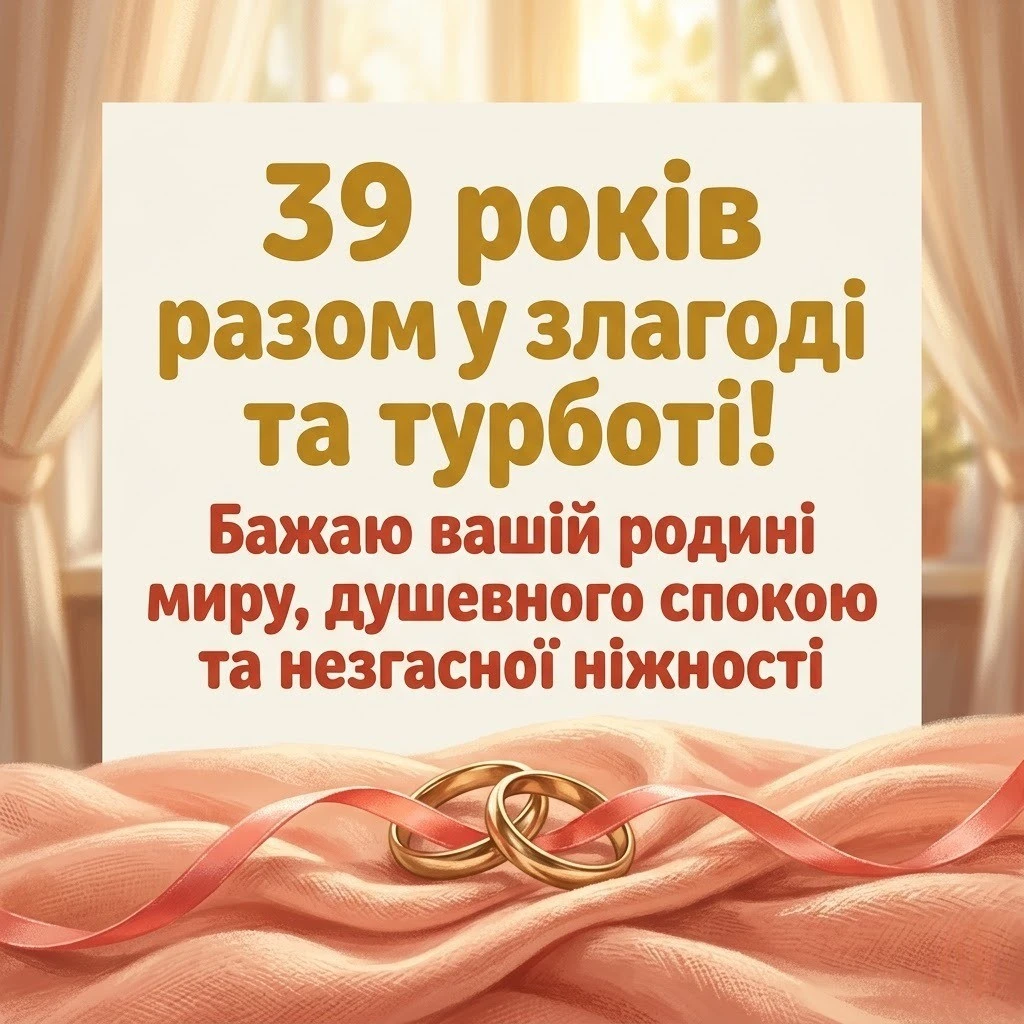 39 років разом: найкращі привітання з креповим весіллям