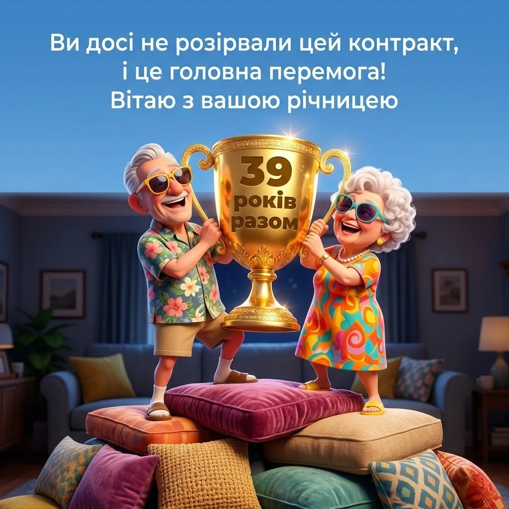 39 років разом: найкращі привітання з креповим весіллям