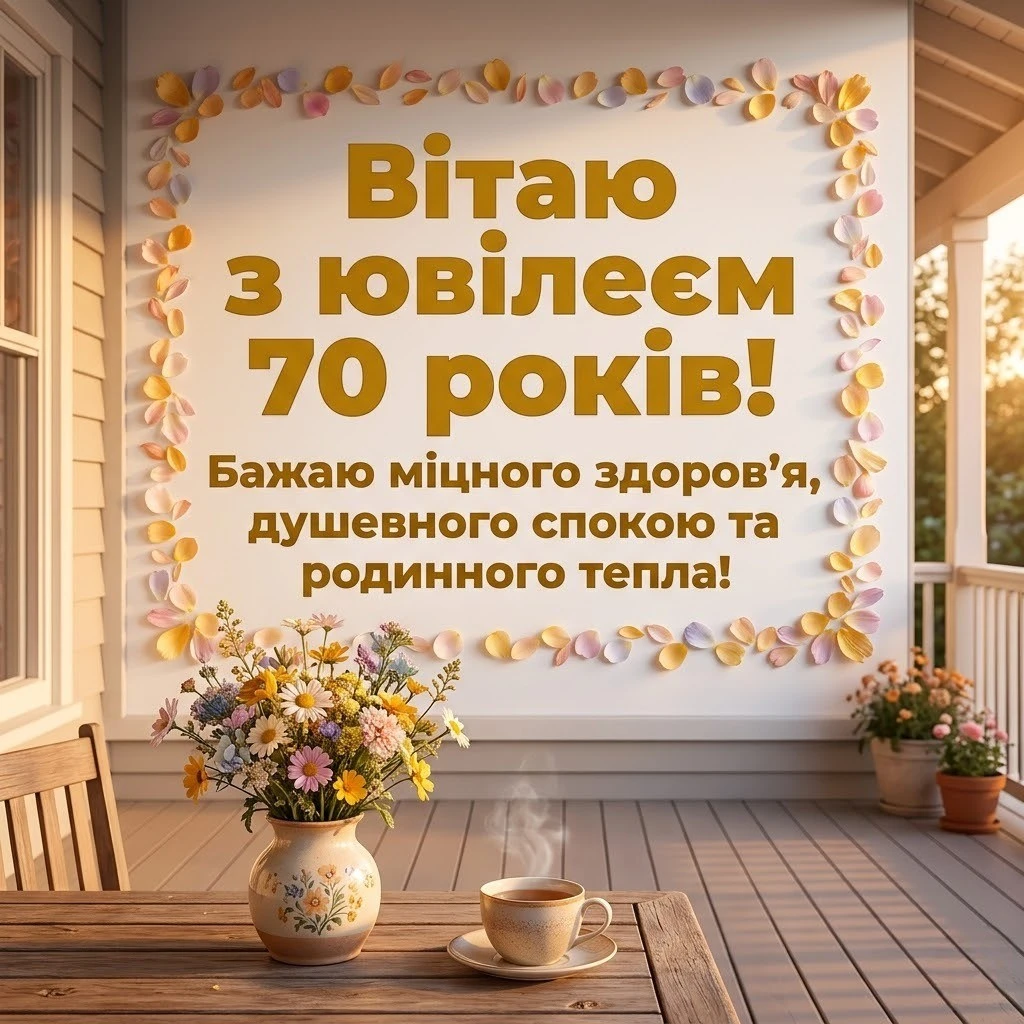 Як красиво привітати жінку з 70-річчям: добірка душевних слів