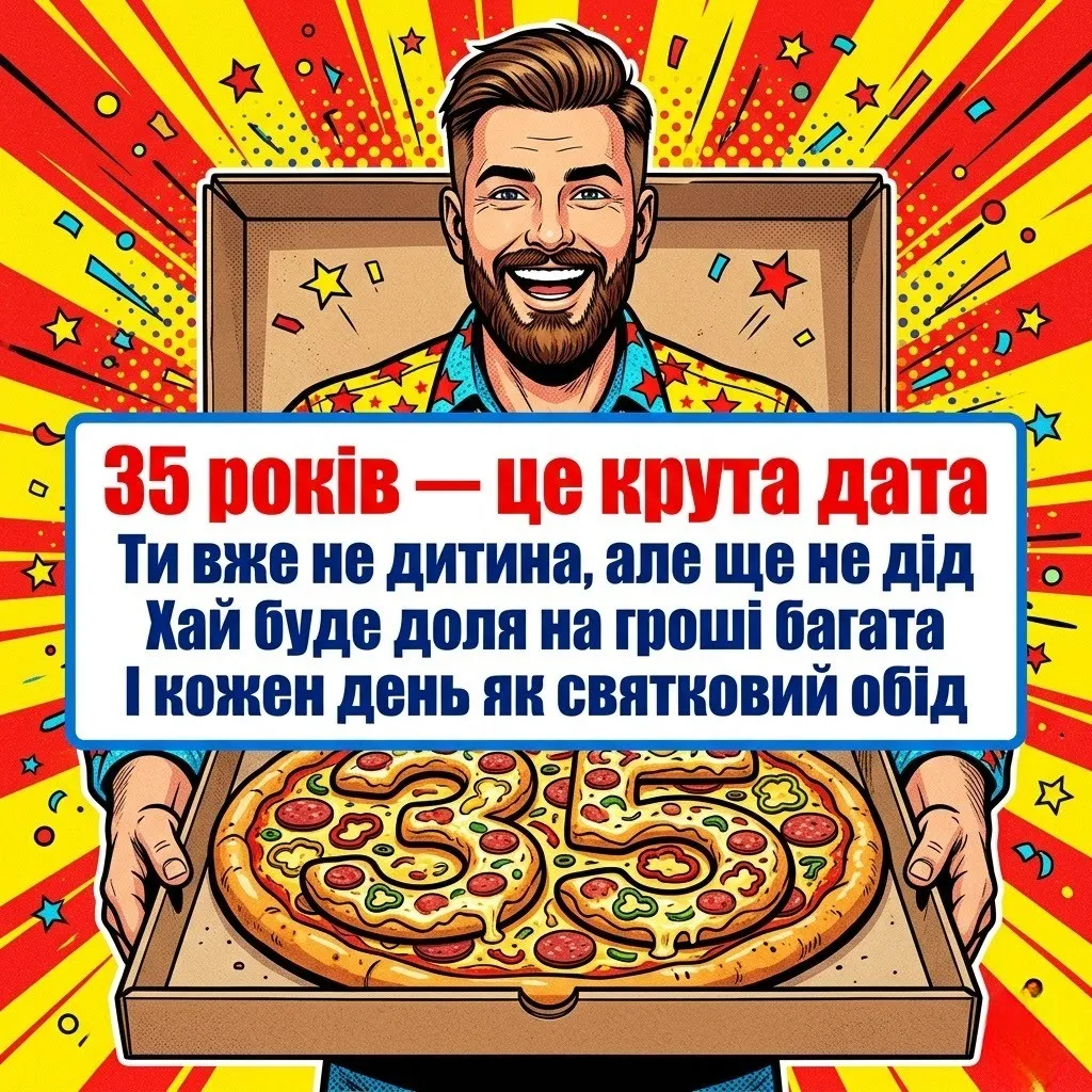 35 років — час розквіту: гарні поздоровлення з ювілеєм