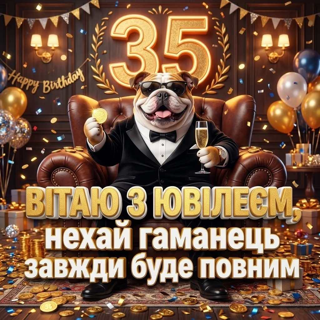 35 років — час розквіту: гарні поздоровлення з ювілеєм