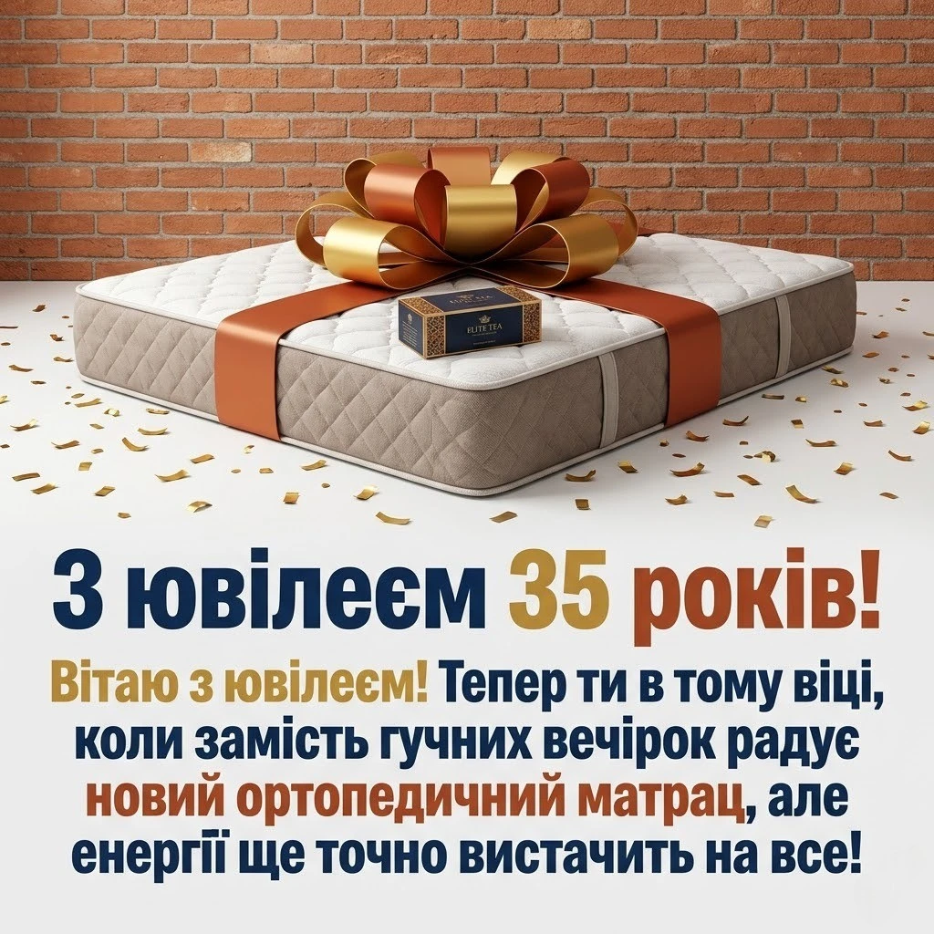 35 років — час розквіту: гарні поздоровлення з ювілеєм