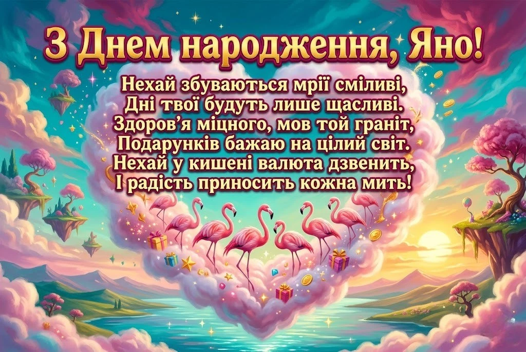 Драйвові та прикольні поздоровлення для Яни у віршах і прозі