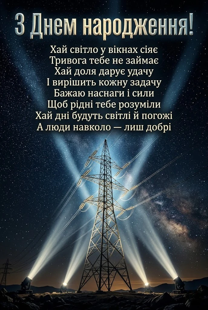 Універсальні привітання з днем народження для електрика на будь-який смак