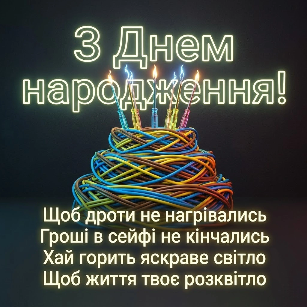 Універсальні привітання з днем народження для електрика на будь-який смак