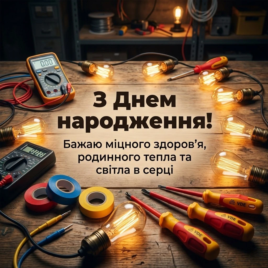 Універсальні привітання з днем народження для електрика на будь-який смак
