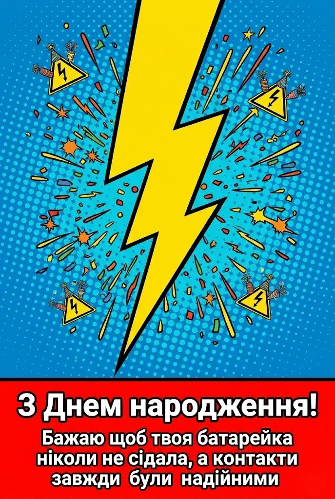 Універсальні привітання з днем народження для електрика на будь-який смак