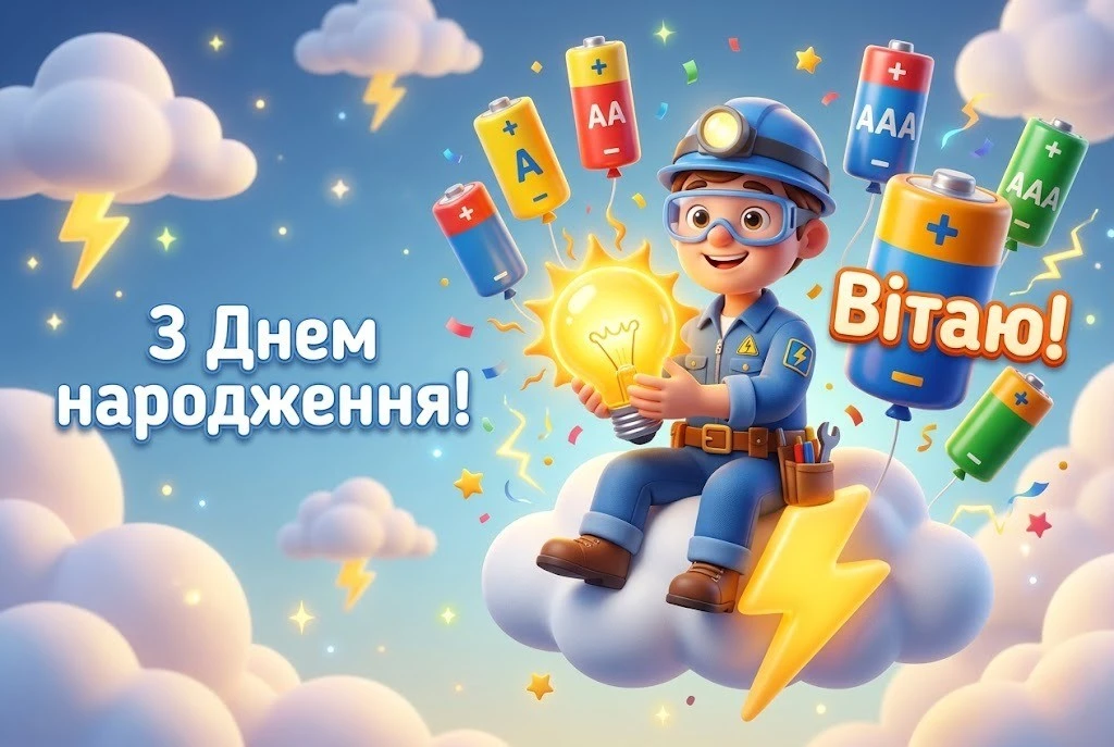 Універсальні привітання з днем народження для електрика на будь-який смак