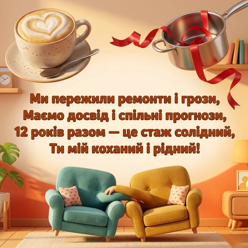 Нікелеве та шовкове весілля: Як красиво привітати з 12-ю річницею