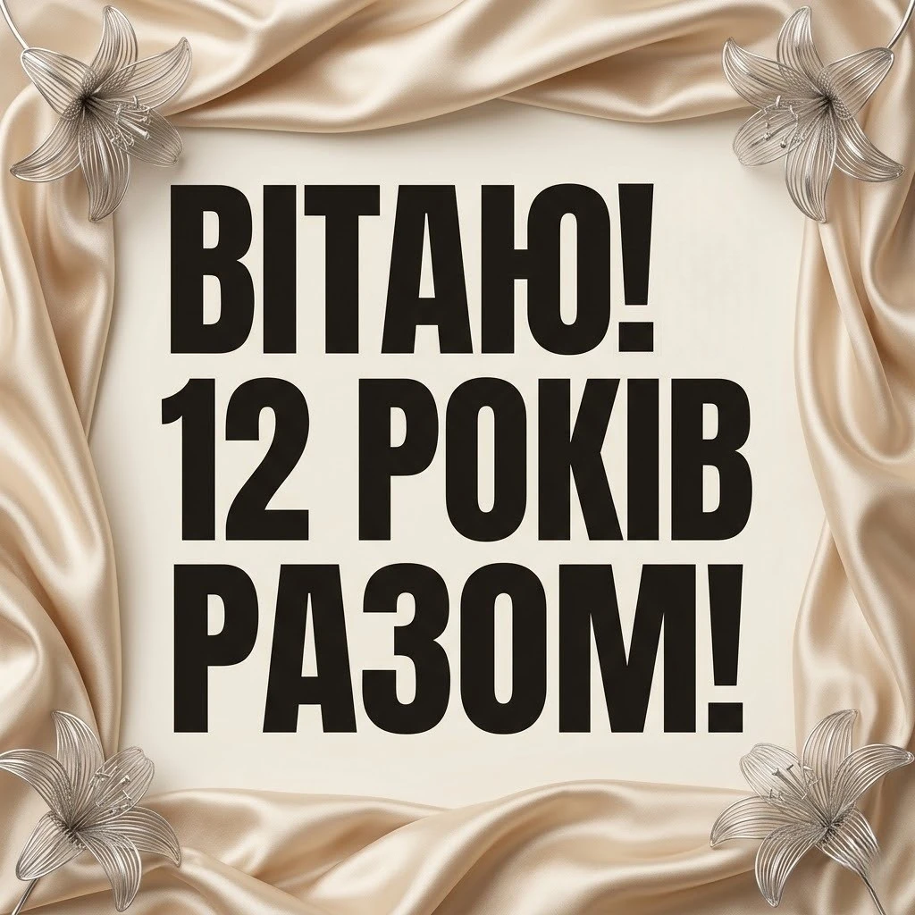 Нікелеве та шовкове весілля: Як красиво привітати з 12-ю річницею