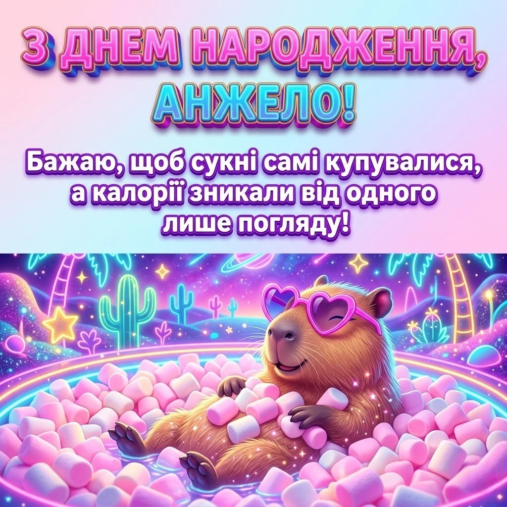 Анжела, вітаю зі святом! Побажання, що надихають і зігрівають душу