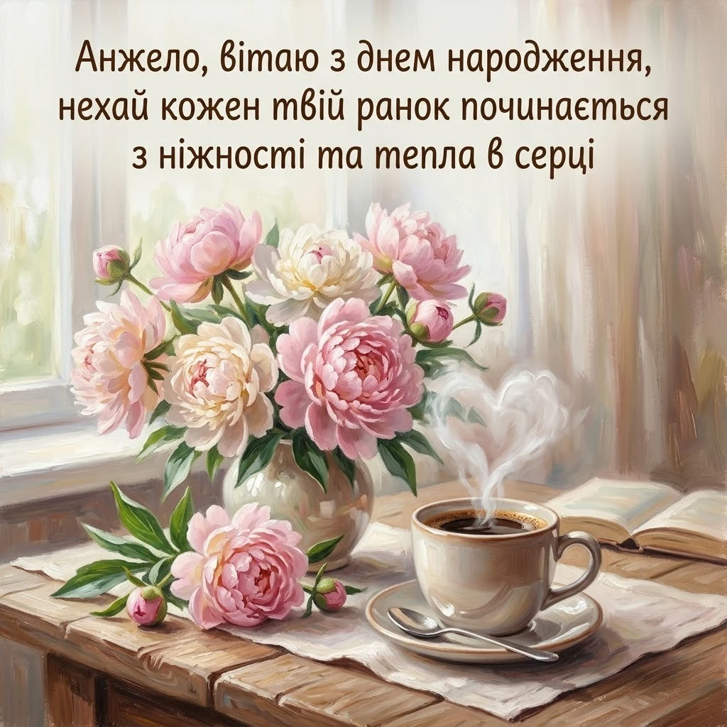 Анжела, вітаю зі святом! Побажання, що надихають і зігрівають душу